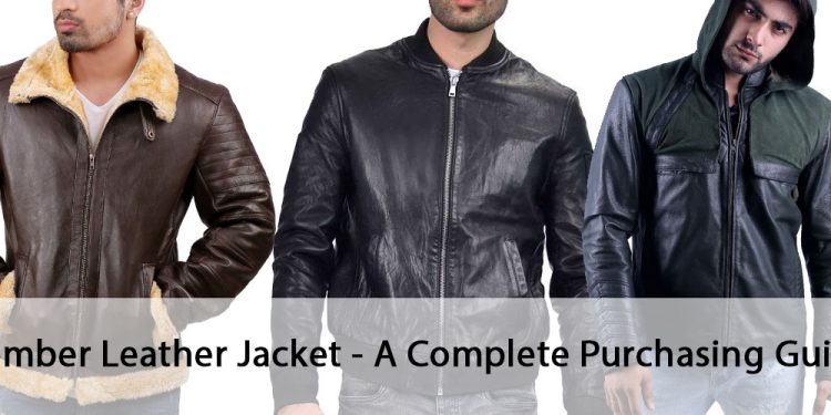 bomber leather jackets for men