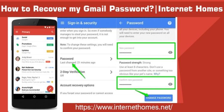 recover gmail password