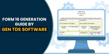 Generate TDS Form 16