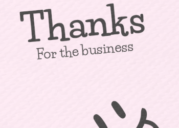 Business thank you cards
