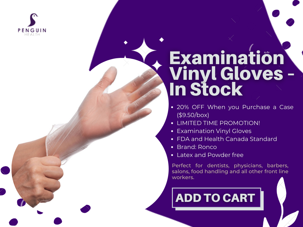 examination vinyl gloves