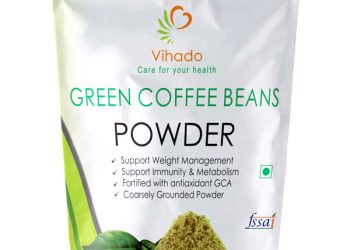 green coffee beans powder